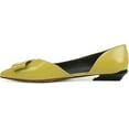 thumbnail image 2 of Franco Sarto Women's Green Leather Elisha 2 Half d'Orsay Pointed Toe Flats 7.5M, 2 of 4
