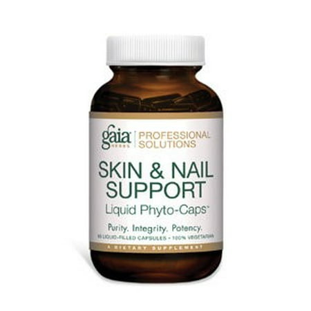 Gaia Herbs Hair, Skin and Nail Support Vegetarian Liquid Phyto-Caps, 60 (Best Herbs For Skin Problems)