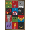 thumbnail image 1 of Marvel Comics - Avengers - Minimalist Grid Wall Poster, 14.725" x 22.375" Framed, 1 of 6
