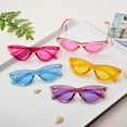 thumbnail image 3 of Bulk Vintage Narrow Cat Eye Sunglasses Women Retro 50S 60S Y2K Style Plastic Cateye Sunglasses Party Favor 10 Pack, 3 of 7