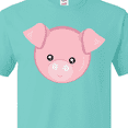 thumbnail image 4 of Inktastic Cute Pig, Little Pig, Pig Head, Pink Pig T-Shirt, 4 of 5
