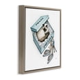 thumbnail image 4 of Stupell Industries Sleepy Kitten in Shoebox Animals Painting Brown Floater Framed Canvas Art Print Wall Art, 18 x 18, 4 of 10