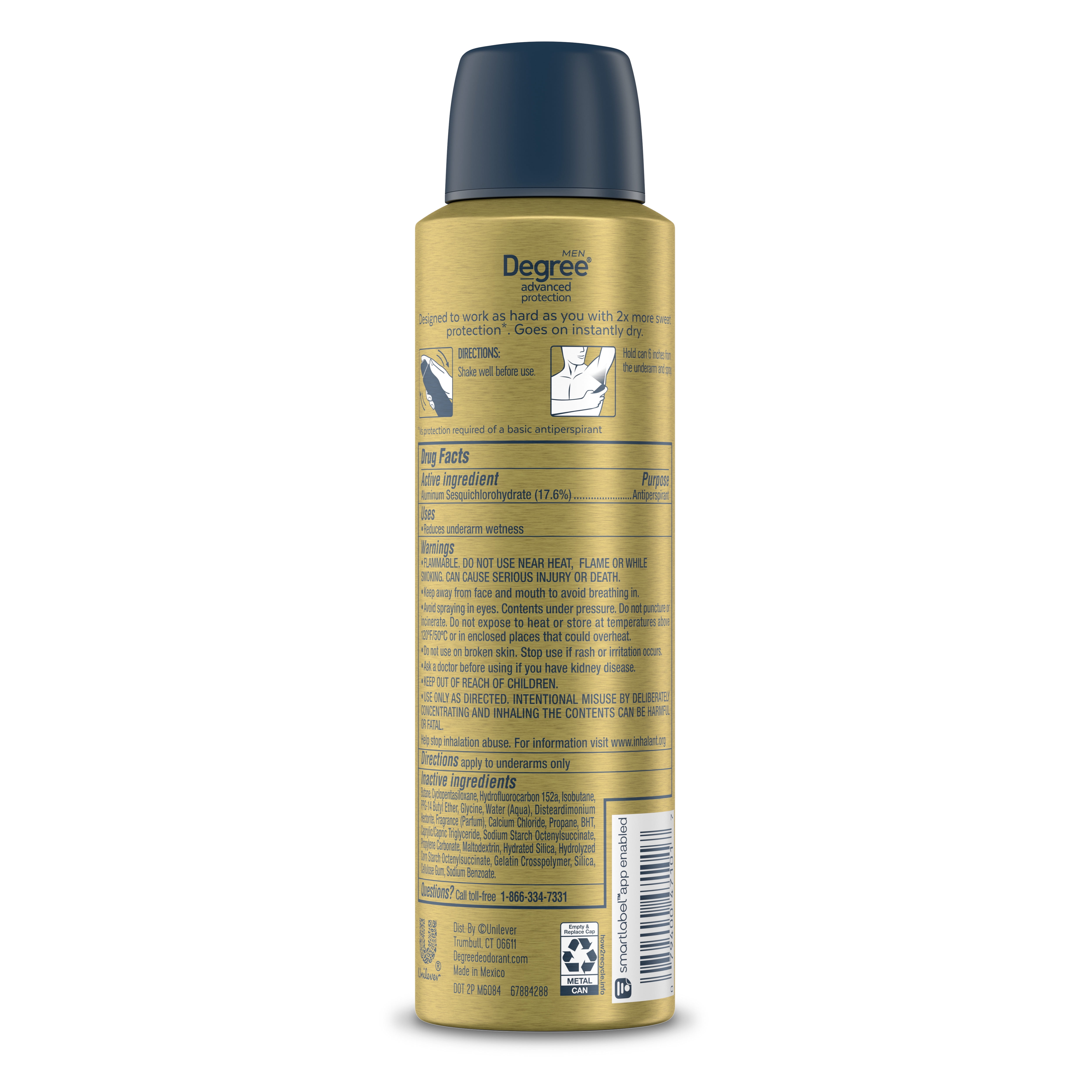 Degree Spray 3.8 oz - Walmart.com