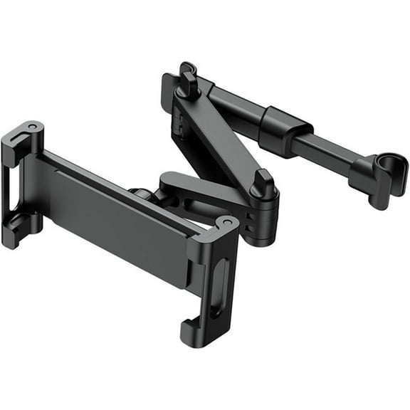 360Adjustable iPad Car Tablet Holder - Back Seat for Kids & Adults, Compatible with 4.7-12.9in Devices (iPhone, iPad, Switch), Road Trip Essentials (Black)