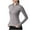 Gray, variant on Women Long Sleeve Workout Tops Lightweight Half Zip Up Slim Fit Athletic Yoga Running Casual Shirts with Thumb Holes Black XXXL