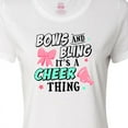 thumbnail image 4 of Inktastic Bows and Bling Its a Cheerleading Thing Women's T-Shirt, 4 of 5