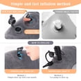 thumbnail image 5 of Inflatable Hemorrhoid Pillows, Donut Pillow for Tailbone Pain, Adjustable Inflatable Seat Cushion for Bed Sores, Postpartum Pregnancy, Car Seat, Airplane(Grey), 5 of 7