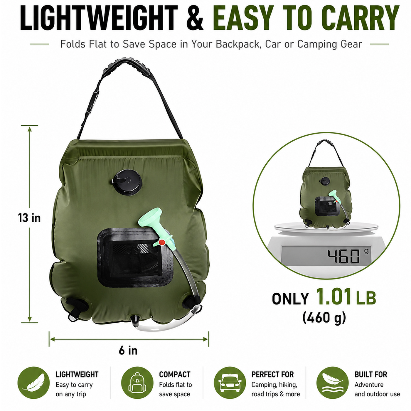 Carpa de ducha para acampar QUIETLEMON de 7.5 pies, carpa portátil de privacidad de 2 habitaciones con bolsa de ducha, baño y vestidor para exteriores, refugio instantáneo de apertura rápida para playa, campamento y senderismo 4