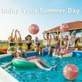 thumbnail image 5 of Qonioi Semi-Transparent Beach Balls, 40cm Glitter Inflatable PVC Water Toys, Multi-Color Floating Balls for Outdoor Sports Games, 5 of 7