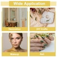 thumbnail image 5 of Uxcell 25 Pcs Gold Leaf Sheets 5.5" x 5.5" Imitation Gold Foil Sheets with Pattern for Crafts,Picture Frames,Nails and DIY Arts Decoration,Copper Stripes, 5 of 6