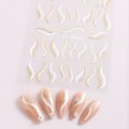 thumbnail image 5 of tiras de hilo con purpurina francesa, serpentinas de aire de hadas, pegatinas adhesivas para la parte posterior de las uñas, diseño artístico decorativo, suministros para arte de uñas, 5 of 5