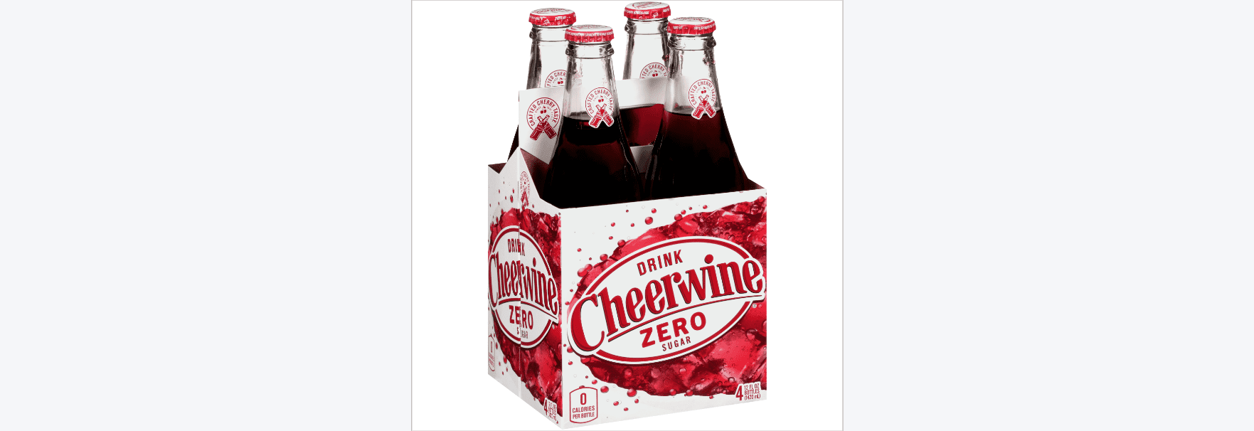 Cheerwine Diet Sparkling Soda, 12 Fl. Oz., 4 Count