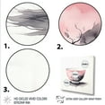 thumbnail image 3 of Designart "Delight of Pink Chinese Teacup I" People Framed Wall Art Decor - Global Pink China Art Entryway Framed Wall Art, 3 of 6