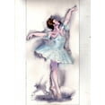 thumbnail image 2 of Shefranov, Olga 14x18 Black Ornate Wood Framed with Double Matting Museum Art Print Titled - Ballet Dancer, 2 of 4