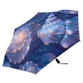 thumbnail image 4 of Starry Sky Shells Compact Sun Umbrella Windproof Travel Umbrellas for Rain Strong Portable UV Protection, 4 of 8