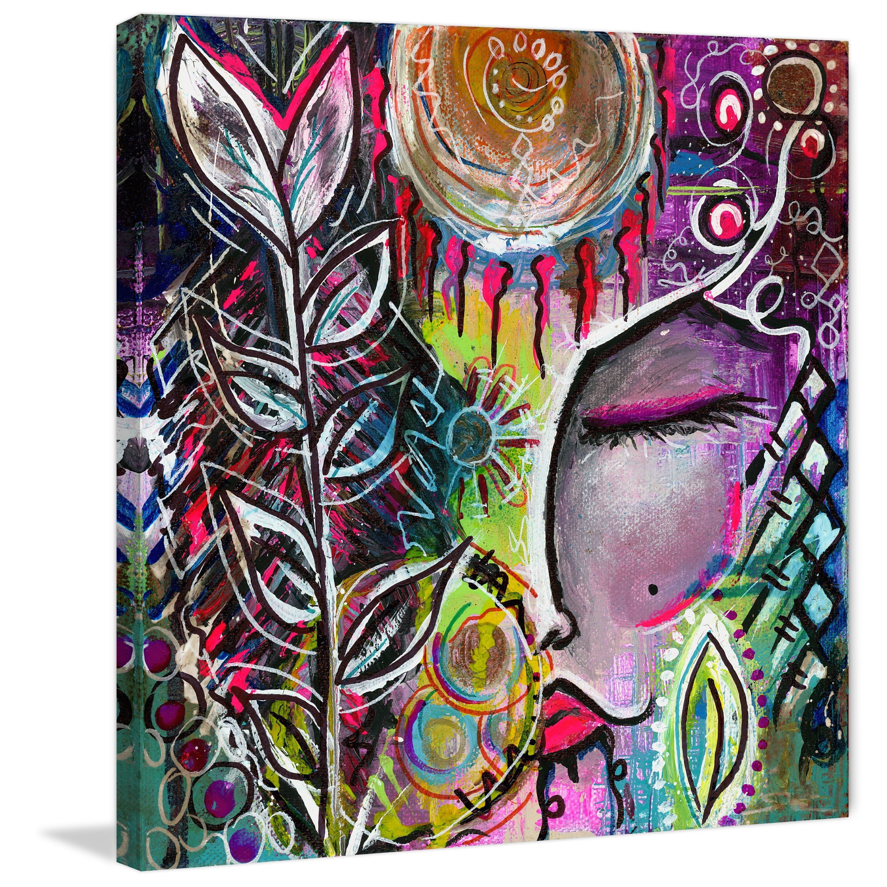 "Goddess" Painting Print on Wrapped Canvas