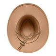 thumbnail image 5 of JAHH Shapeable Western Cowboy Hat for Men Women Felt Fedoras Cap Outback Cowgirl Jazz Hats with Belt Buckle Sunhat Winter, 5 of 6