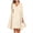 Khaki, variant on Spring Summer Dresses Women Casual Floral Print Round Neck Sleeveles Dress Solid Chiffon Two-Piece Set Light Blue XL