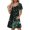 Green#1, variant on GaThRRgYP Casual Floral Print Short Sleeve Dress,Women's Fashion Summer Print Short-sleeved V-neck Casual Dress Wine S