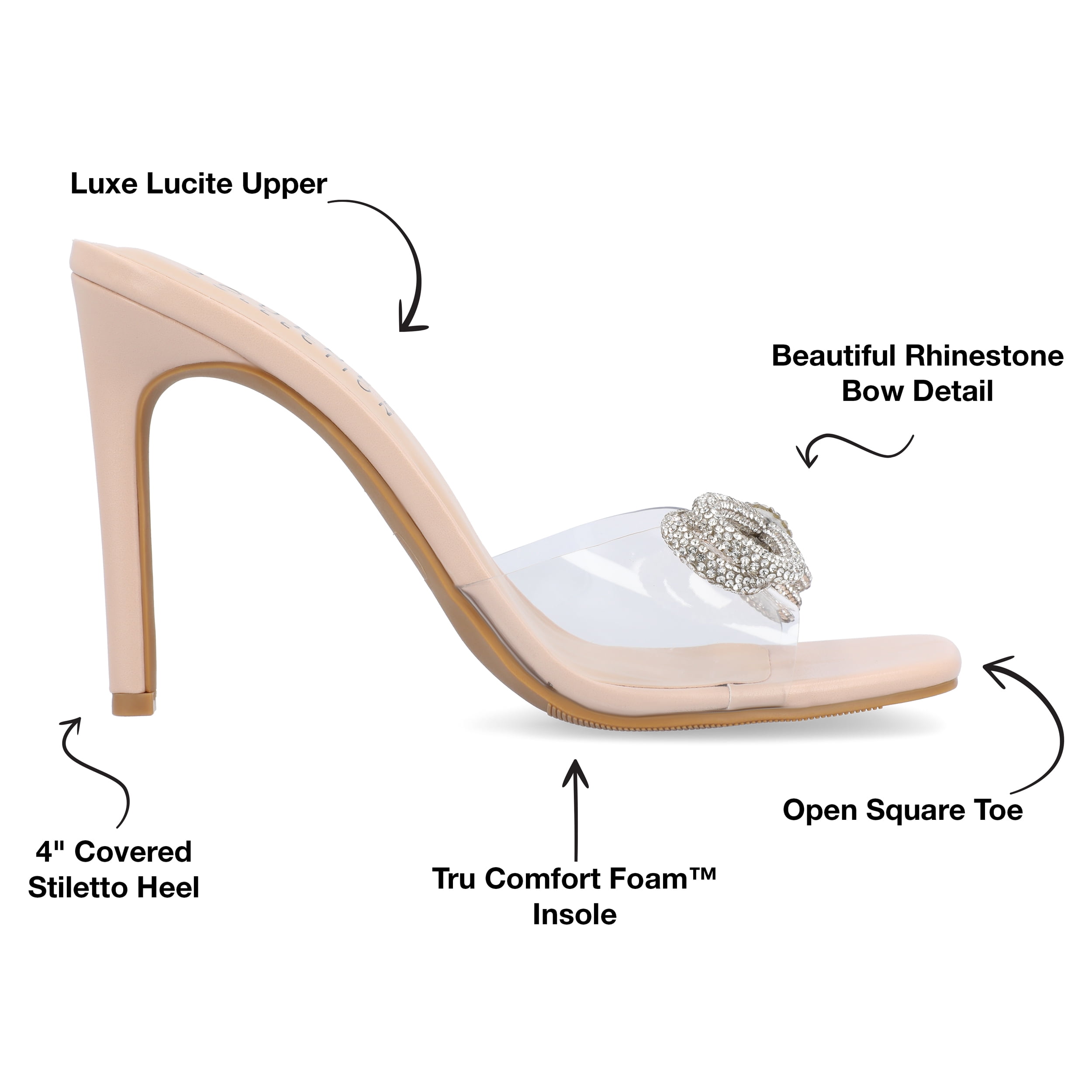 Journee Womens Fenella High Heel Open Toe Evening Dress Sandals