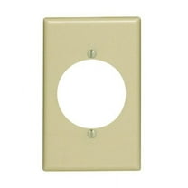 Leviton 80528-I Ivory Midway Single Gang 2.15" Single Receptacle Wall Plate