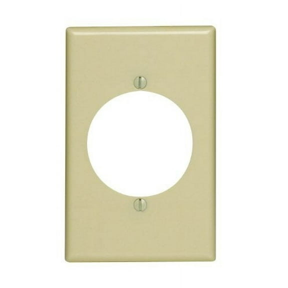 Leviton 80528-I Ivory Midway Single Gang 2.15" Single Receptacle Wall Plate