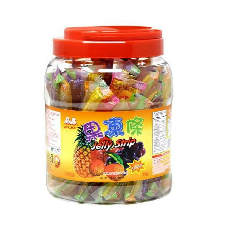 Jin Jin Fruit Jelly SE33 Filled Strip Straws Candy