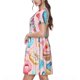 thumbnail image 2 of Disketp Cupcakes and Donuts para Vestido de Manga Corta para Mujeres, Vestidos de Verano para Mujeres, Casual y Holgado para la Playa, 2 of 6