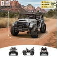 thumbnail image 3 of VOLTZ TOYS 2026 Nouveau Jeep Outreach Camion pour Enfants 24 V à 2 Places - Batterie Électrique, Moteurs Doubles, Télécommande 2,4 g et Lumières DEL Halo - Gris, 3 of 6