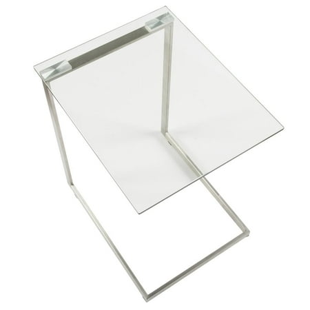 LumiSource - Zenn Glass End Table - Clear
