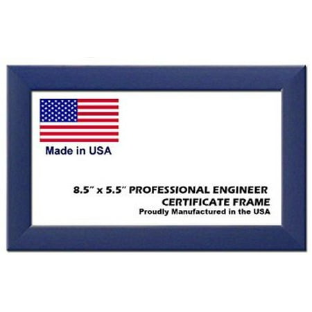 professional engineer license certificate wood frame 8 5 x 5 5