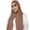 Brown, variant on Women's Two-Piece Head Scarf Set, Soft Cotton Head Cover, Breathable Undercap and Over Scarf, Lightweight Scarf for Everyday Wear C