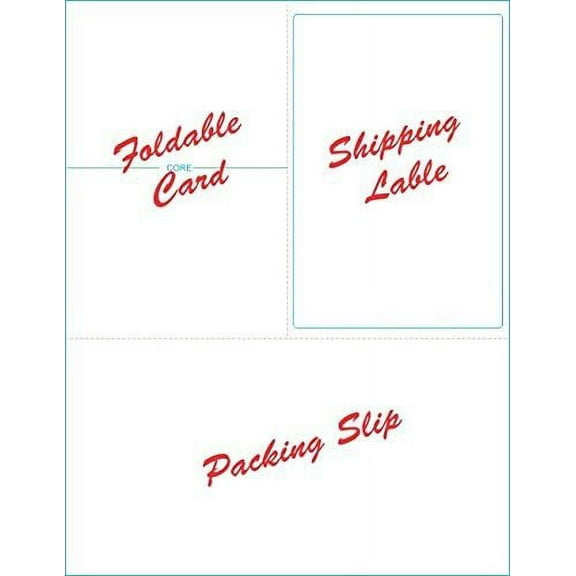 Integrated Card Form and Label Combination 1 Sample Pack of 25 Sheets