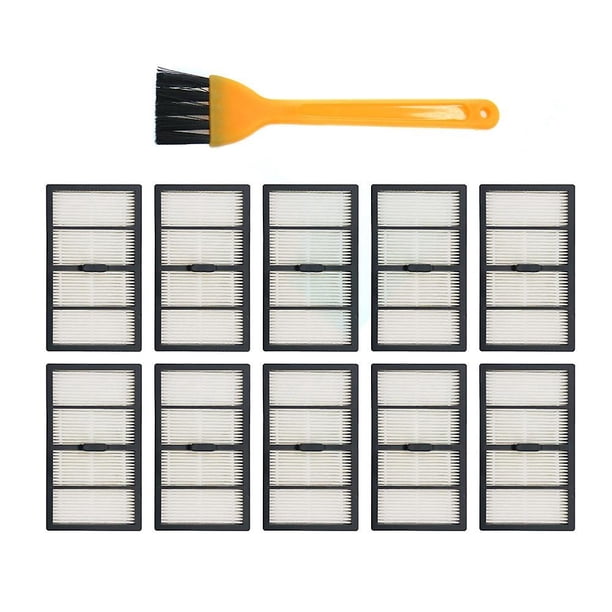 Reemplazo de robots de barrido Filtro Hepa Para Irobot Roomba S9+ (10 Filtros + 1 Cepillo De Limpieza)