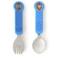 thumbnail image 1 of Juego de utensilios Munchkin Paw Patrol para niños pequeños, tenedor y cuchara, azul, 1 of 1