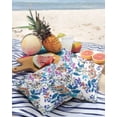 Outdoor Pillows Cover 24x24 Pack of 2 Elegant Floral Watercolor Art