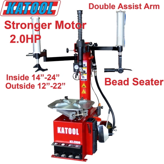 "KATOOL Semi Tire Changer Machine, Wheel Width 15""/380mm, HP 830"