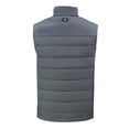 thumbnail image 3 of Men's Cutter & Buck Gray Illinois Fighting Illini Evoke Hybrid Eco Softshell Recycled Full-Zip Vest, 3 of 3