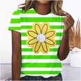 thumbnail image 2 of DPTALR T-shirts Décontractés Imprimés pour Femmes Col Rond Manches Courtes Hauts pour Femmes, 2 of 4