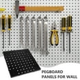 thumbnail image 3 of OULII Craft Pegboard Wall Organizer for Modern Homeowners in Black 1Set, 3 of 8