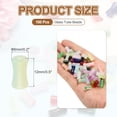 thumbnail image 2 of Uxcell 100 Pcs Glass Tube Beads 0.2 x 0.5" Bamboo Stick Tube Beads Transparent Green, 2 of 6