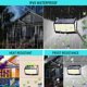 thumbnail image 4 of Paquete de piezas de luz solar, 468LED Luz de pared de jardín con sensor de cuerpo para puerta delantera, patio trasero, garaje, terraza MFZFUKR CPB-US-DYP902, 4 of 5