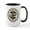 White/Black Inside, variant on CafePress - MIMBRES CHECKERD BIRDS EATING FISH BOWL DESIGN Lar - 15 oz Ceramic Large White Novelty Mug