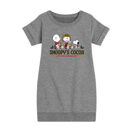 

Peanuts - Snoopy s Cocoa - Toddler And Youth Girls Fleece Dress