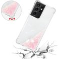 thumbnail image 5 of Compatible with Samsung Galaxy S21 Ultra Case Glitter Liquid Cute Clear Phone Case Floating Quicksand Shockproof Protective Bumper Soft TPU Case for Samsung Galaxy S21 Ultra Star Pink YB, 5 of 12