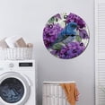 thumbnail image 7 of ZXCXRQFa Blue Bird On Branches Flower Silent Non Ticking Wooden Clock 10 Inch, Round Wall Clock,Decorative for Living Room, Kitchen, Home,Bathroom, Bedroom, Office or School, 7 of 7