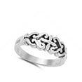 thumbnail image 4 of Filigree Cross Swirl Heart Victorian Design Ring Sterling Silver Band 925 Jewelry Female Male Size 9, 4 of 4