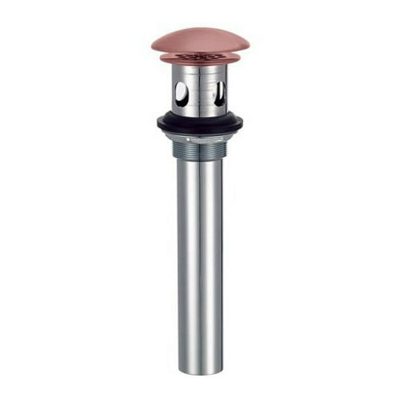 Danze D495008AC Lavatory Drain with Overflow Cover and Grid Strainer Antique Copper