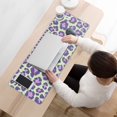 thumbnail image 3 of Long Mouse Pads for Desk,Green and Purple Of Leopard Print Desk Mats on Top Of Desks, Desk Mouse Pad Extra Large with 3mm Non-Slip Base and Stitched Edge for Gaming,Office,Work,Home 31.5"x11.8", 3 of 6