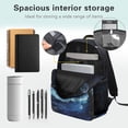 thumbnail image 5 of Pzuqiu Galaxy Axolotl School Backpack Set for Boys Girls 17 Inch Durable School Backpack with Lunch Bag Pencil Case Water Bottle Holder Lightweight Bookbag for Elementary, 5 of 7
